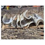 Lot of 8 Custom Ag Products Rebball Spray Hoods