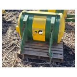 Pair of Used Agricultural Saddle Tanks with Mounting Brackets - 110 Gallons Each