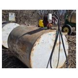 Large Fuel Storage Tank with Fill-Rite 20 GPM Pump - 500 Gallon