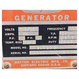 Dayton PTO Driven Generator on Wheeled Cart