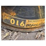 Used Rusted Steel Lawn Roller - 4