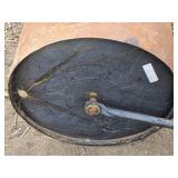 Used Rusted Steel Lawn Roller - 4