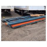 Set of Heavy Duty Steel Warehouse Pallet Racks - 4 Risers, 14 Cross Beams