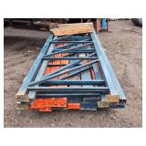 Set of Heavy Duty Steel Warehouse Pallet Racks - 4 Risers, 14 Cross Beams