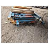 Set of Heavy Duty Steel Warehouse Pallet Racks - 4 Risers, 14 Cross Beams