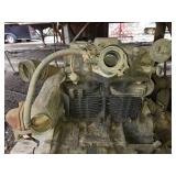 Vintage Honda Engine with Component Parts - Unsure of working condition, goes with Lot 35