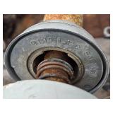 Rusty Chassis Frame with Steering Wheel and Automotive Components - Volkswagen