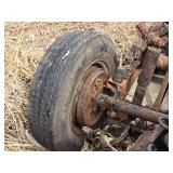 Rusty Chassis Frame with Steering Wheel and Automotive Components - Volkswagen