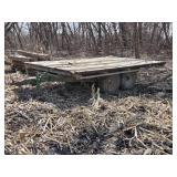 Flatbed Trailer with Hitch for Farm/Yard Use