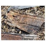 Vintage Corrugated Tin Sheets with Decorative Patterns