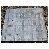 Vintage Corrugated Tin Sheets with Decorative Patterns