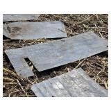 Vintage Corrugated Tin Sheets with Decorative Patterns