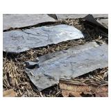 Vintage Corrugated Tin Sheets with Decorative Patterns