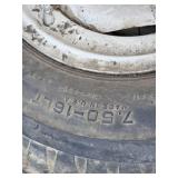 2 Used 7.50-16LT Truck Tires and Rims