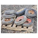 Assorted Used Small Tires and Wheels