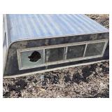 Used Truck Bed Camper Shell with 1 Broken Window Total Length 8