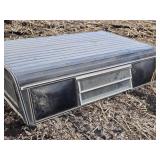 Used Truck Bed Camper Shell with 1 Broken Window Total Length 8