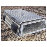 Used Truck Bed Camper Shell with 1 Broken Window Total Length 8