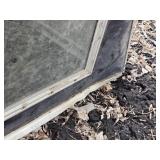 Used Truck Bed Camper Shell with 1 Broken Window Total Length 8
