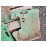 Lot of 3 John Deere Tractor Suitcase Weights - One is Marked 47 kg