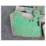 Lot of 3 John Deere Tractor Suitcase Weights - One is Marked 47 kg