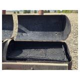 Large Mobile Barrel Smoker Grill on Wheels