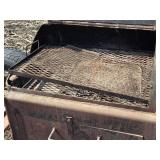 Large Mobile Barrel Smoker Grill on Wheels