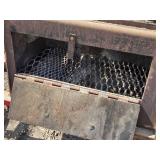 Large Mobile Barrel Smoker Grill on Wheels