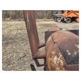 Large Mobile Barrel Smoker Grill on Wheels