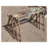 3 Heavy Duty Steel Sawhorses