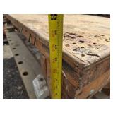 Used Heavy Duty Wooden Workbench with Vise and Power Outlets