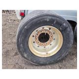 Damaged  445/50 R22.5 Trailer on Aluminum Rim