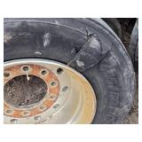 Damaged  445/50 R22.5 Trailer on Aluminum Rim