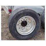 Damaged  445/50 R22.5 Trailer on Aluminum Rim