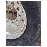 Damaged  445/50 R22.5 Trailer on Aluminum Rim