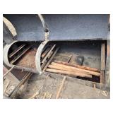 Used Mobile Barbecue Smoker Trailer with Dual Chambers