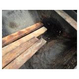 Used Mobile Barbecue Smoker Trailer with Dual Chambers