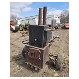 Used Mobile Barbecue Smoker Trailer with Dual Chambers