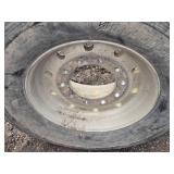 Used Bridgestone 385/65R22.5 Radial Tire on Aluminum Rim