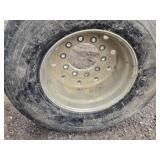 Used Bridgestone 385/65R22.5 Radial Tire on Aluminum Rim