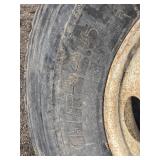5 Used 11R22.5 Truck Tires with steel Rims