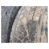 5 Used 11R22.5 Truck Tires with steel Rims