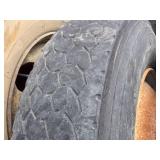 5 Used 11R22.5 Truck Tires with steel Rims