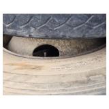 5 Used 11R22.5 Truck Tires with steel Rims