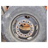 4 Used Yokohama Commercial Truck Tires 295/75R22.5 on Steel Rims