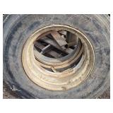 2 Used 11R22.5 Tires on Split Rims