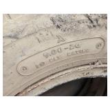 3 Used 9.00-20 Tires with 10 Ply Rating