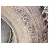 3 Used 9.00-20 Tires with 10 Ply Rating