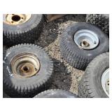 Huge Pile of a variety of Lawn Mower Tires