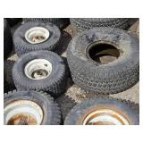 Huge Pile of a variety of Lawn Mower Tires